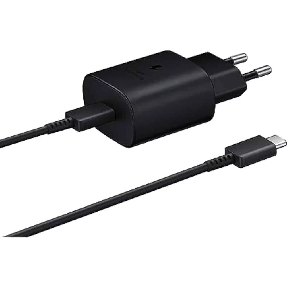 Samsung 25W Travel Adapter With Type-C Charging Cable Black