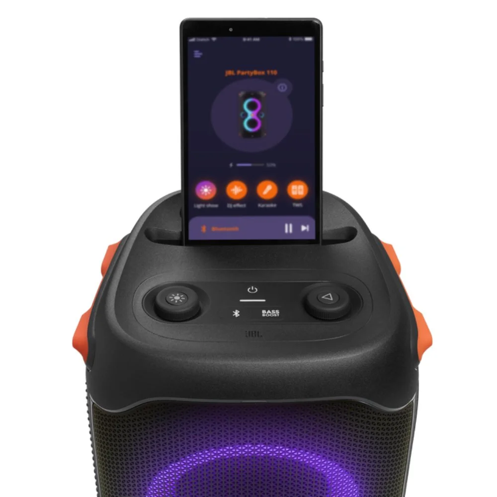 JBL PartyBox 110 Portable Bluetooth Speaker - Black - Image 7