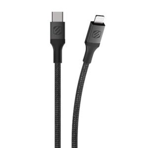 كابل الطاقة سكوش USB-C لايتنينج أسود
