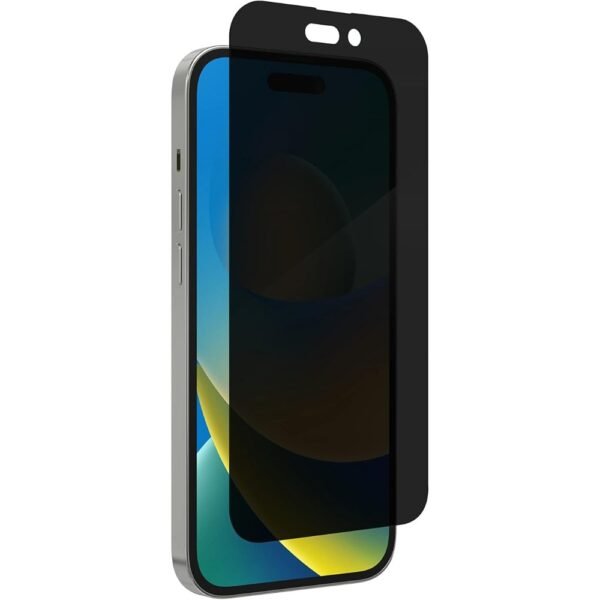 واقي شاشة ZAGG InvisibleShield Glass Elite Privacy 360 لهاتف iPhone 14 Pro شفاف