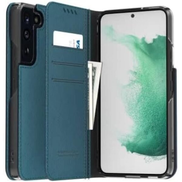 Araree Mustang Diary Cover For Galaxy S22+ - ASH BLUE