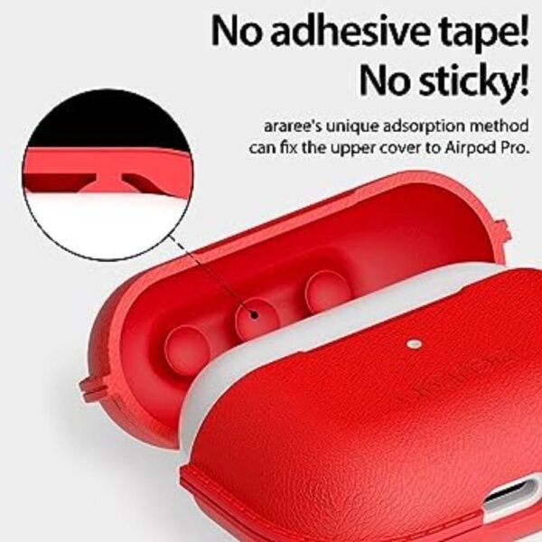 Araree  POPS Cover For AirPods Pro Silicone Red - Image 3