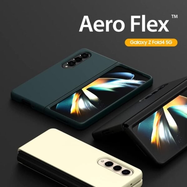 Araree  Aero Flex Cover For Galaxy Z Fold 4 5G TPU Black - Image 2