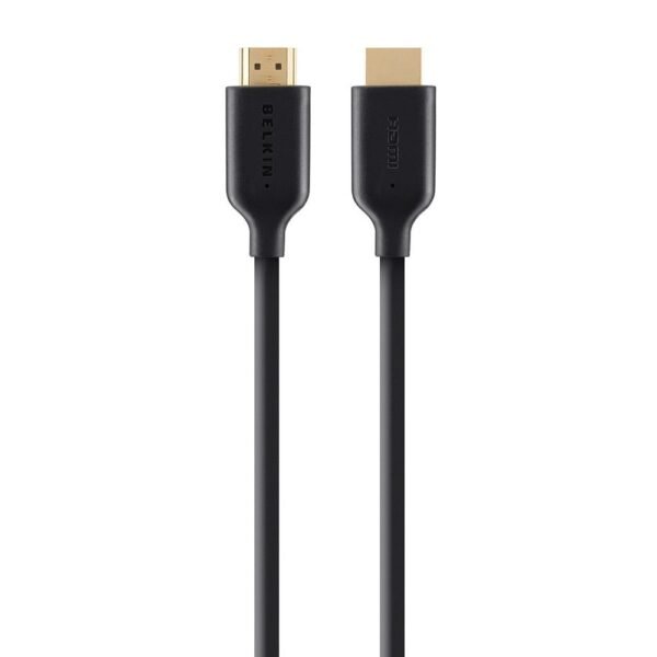 كابل بلكين 10 متر HDMI - يدعم 4كي التر اتش دي و 3 دي  مع موصلات مطلية بالذهب عيار 24 - أسود