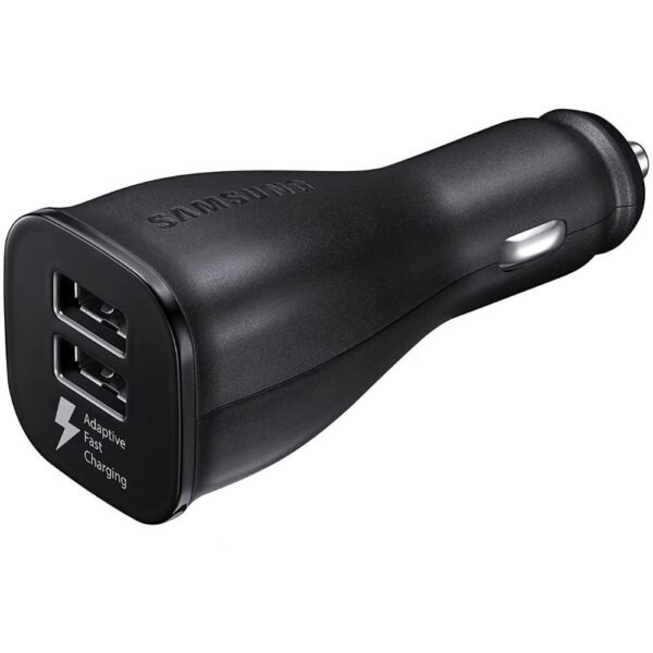 Samsung  Car Adapter Dual Port 15W & Cable Micro-USB Fast Charge Black - Image 4