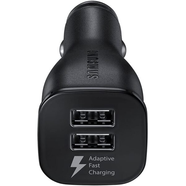 Samsung  Car Adapter Dual Port 15W & Cable Micro-USB Fast Charge Black - Image 5