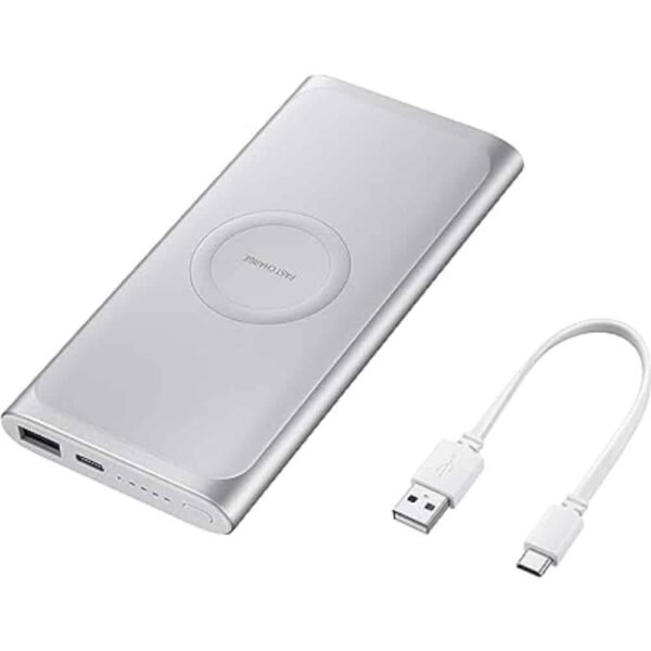 Samsung  Wireless Power Bank 10,000 mah, Silver - Image 4