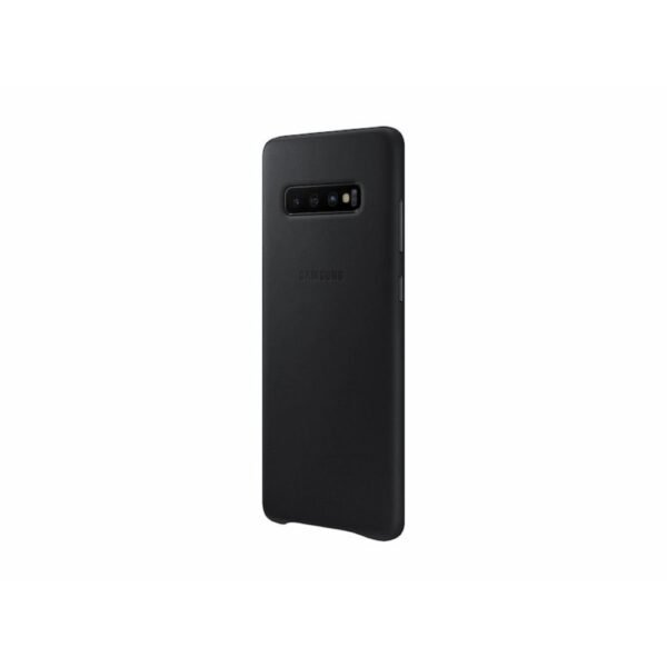 Samsung Galaxy S10 Plus Leather Cover Black - Image 2