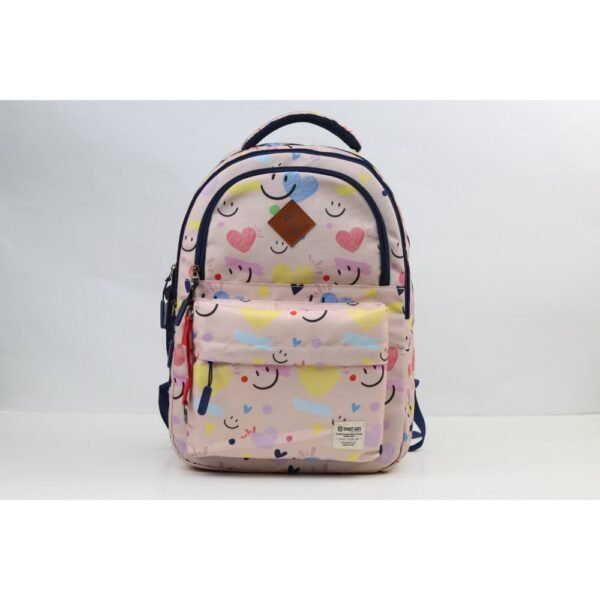 Smart Gate School Carrying Smile Backpack 15.6 Inch Pink