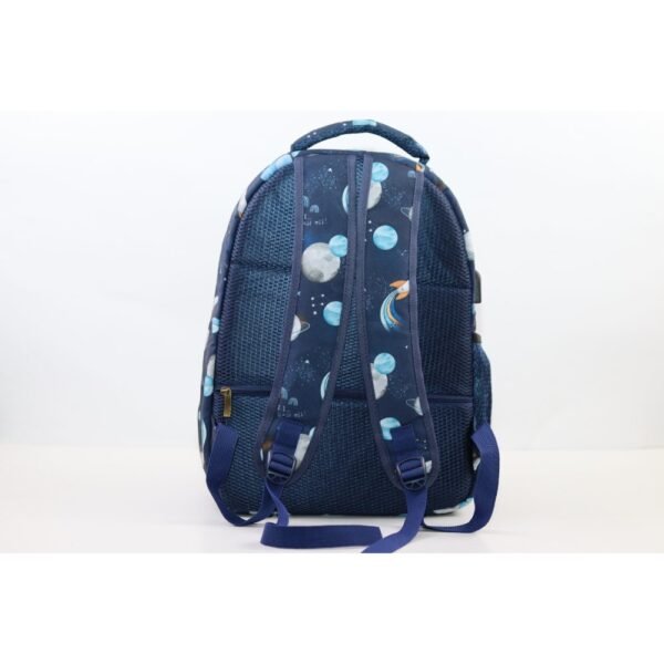 Smart Gate School Carrying Planets Backpack With USB Port 15.6 Blue - Image 3