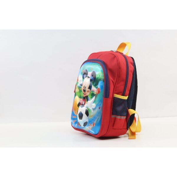 Smart Gate School Carrying Mickey Mouse Football Backpack Kids Red - Image 3