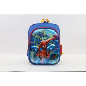 Smart Gate School Carrying Spider-Man Flying Kids Backpack Blue