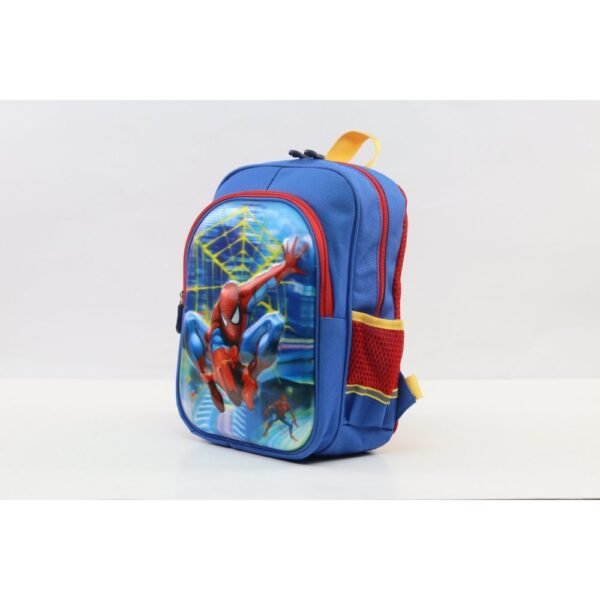 Smart Gate School Carrying Spider-Man Flying Kids Backpack Blue - Image 3