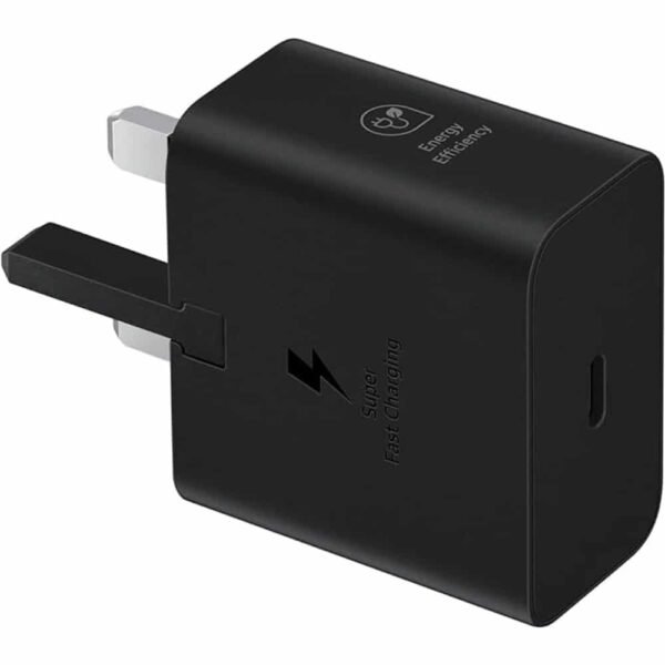 Samsung 25W USB-C Power Adapter 1-Port 3 Pin Black - Image 2