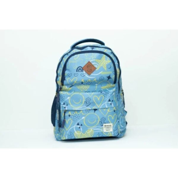 Smart Gate School Carrying Hearts, Stars Backpack 15.6 Blue, Sky