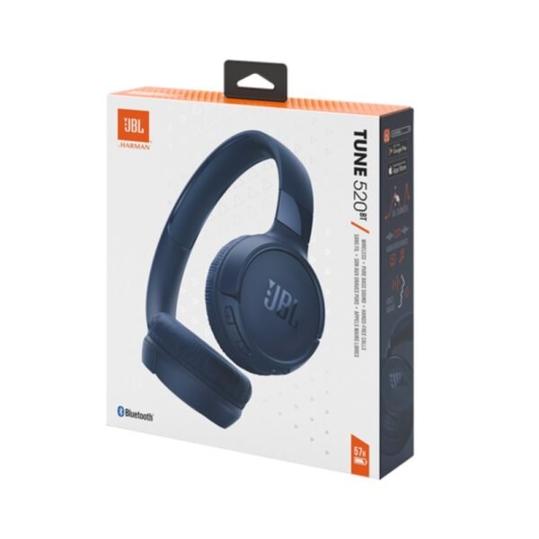 JBL Tune 520BT Wireless On-Ear Headphones Blue - Image 6