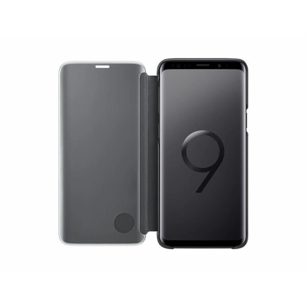 Samsung Galaxy S9 Clear View Stand Cover Black - Image 3