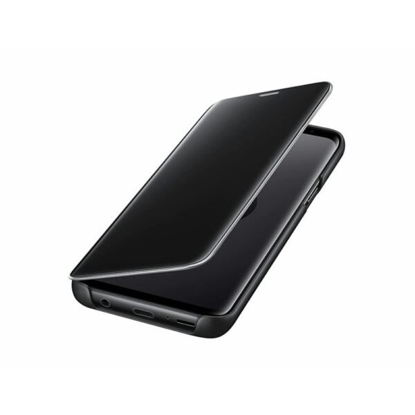 Samsung Galaxy S9 Clear View Stand Cover Black - Image 4