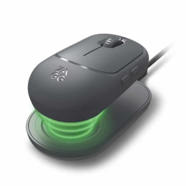 ZAGG  Pro Mouse Qi-Compatible Wireless Charging Black