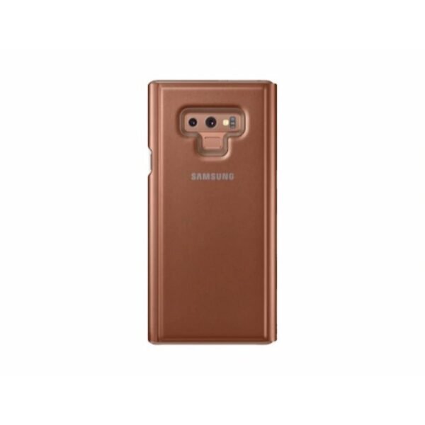 Samsung Galaxy Note 9 Clear View Stand Cover Brown - Image 2