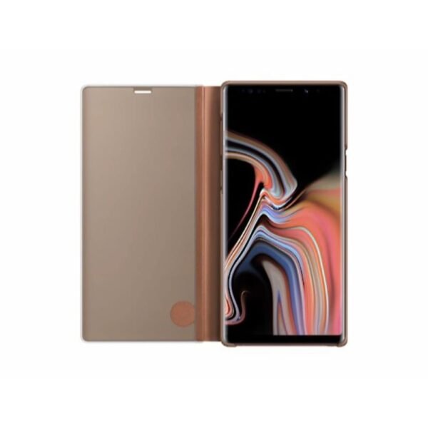 Samsung Galaxy Note 9 Clear View Stand Cover Brown - Image 3