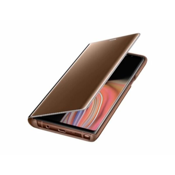 Samsung Galaxy Note 9 Clear View Stand Cover Brown - Image 4