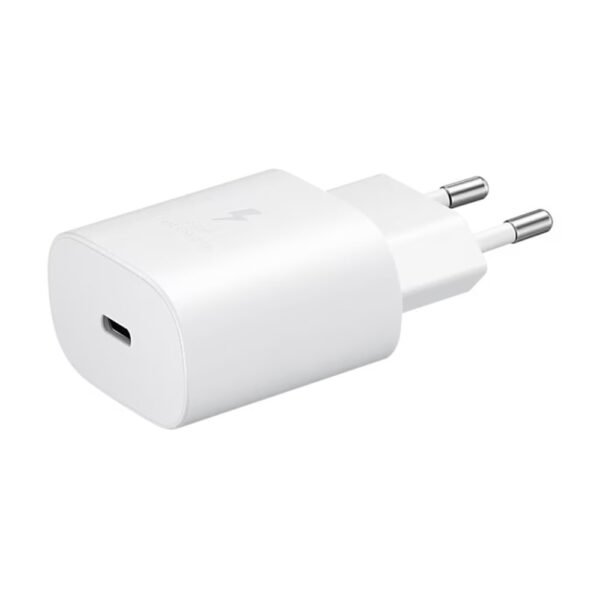 ⁦شاحن سامسونج 25 واط USB-C - أبيض⁩ - الصورة ⁦3⁩