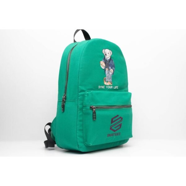 Smart Gate Notebook Backpack Case Teddy Bear 15.6 Green - Image 2