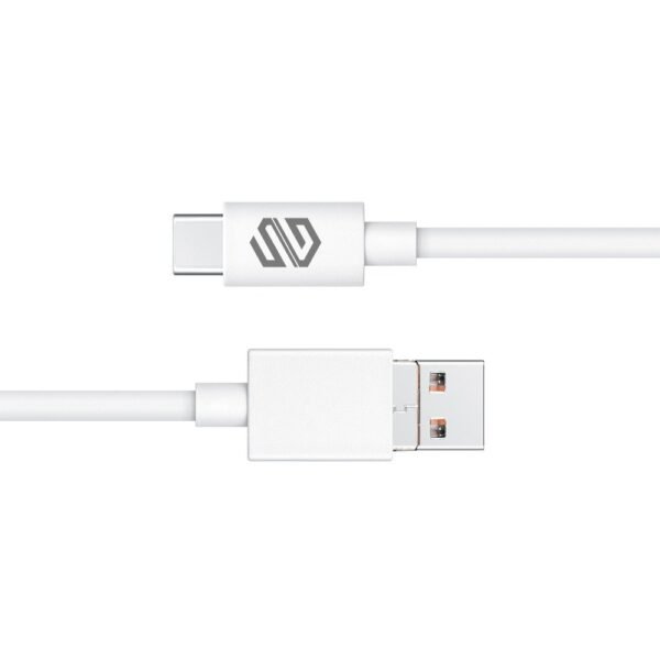 ⁦كابل سمارت جيت PVC 2 في 1 USB & Type-C إلى Type-C سريع بطول 1 متر - الأبيض⁩ - الصورة ⁦7⁩