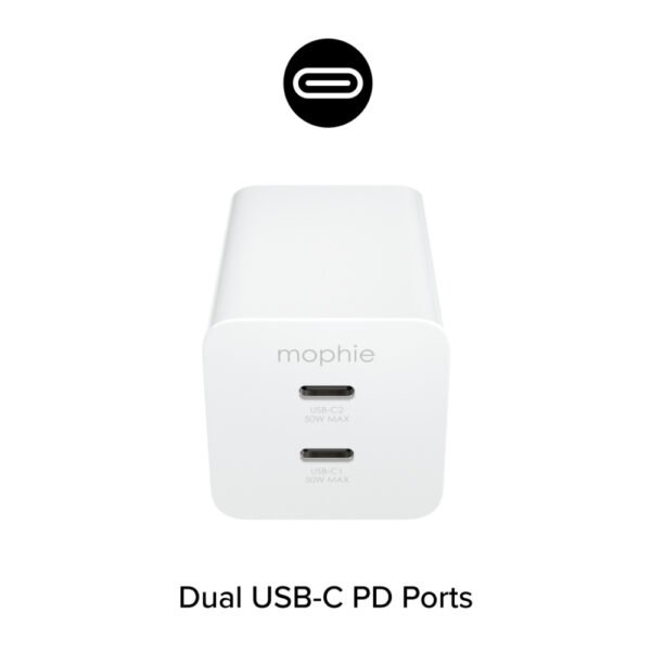 ⁦شاحن موفي  50 واط بمنفذ USB-C PD أبيض⁩ - الصورة ⁦7⁩