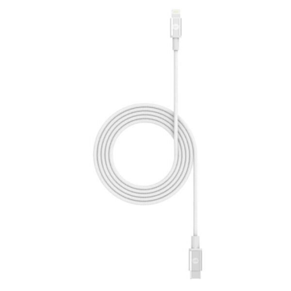كابل موفي USB-C إلى Lightning بقوة 60 واط وبطول 2 متر، أبيض