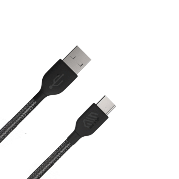 Smart Gate Cable braided USB-A to USB-C Fast Shielded 3m Black 1 Piece - Image 3