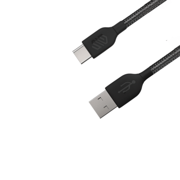 Smart Gate Cable braided USB-A to USB-C Fast Shielded 3m Black 1 Piece - Image 2