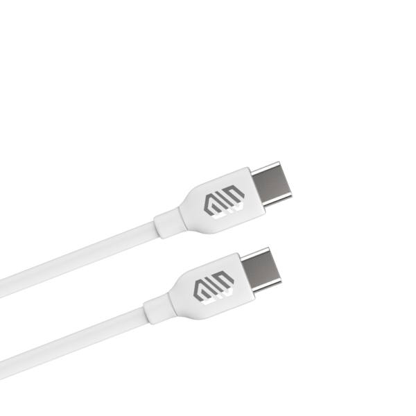 Smart Gate Cable PVC USB-C to USB-C Fast, Shielded 1m White 1 Piece - Image 2