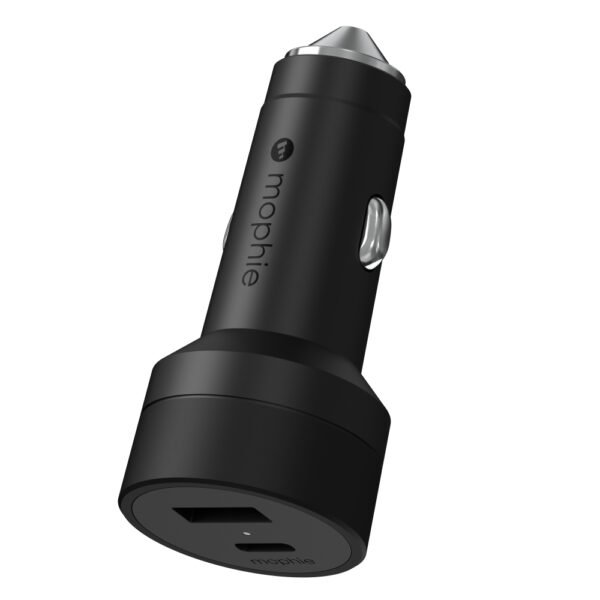 شاحن سيارة موفي USB 24 سنًا USB-C 42 واط أسود
